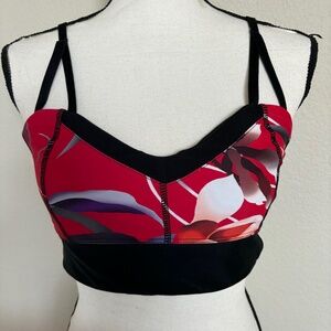 Hapari Bikini Top Adjustable Black Red Purple Gray Slip-on Women's Size 8-10 (M)